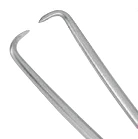 Medgyn Products - Tenaculum 11 Inch, Single Tooth, Double-Curve, Stainless Steel, Duplay - 031008