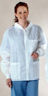 Tech Styles a Division of Encompass ValueCare Lab Coat White Small Long Sleeves Knee Length - 6320-125