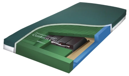 PressureGuard Custom Care - Bed Mattress Non-Powered Pressure Redistribution Type 36 X 80 X 7 Inch - NP803629