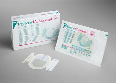 3M Tegaderm IV Advanced Securement Dressing Film 3-1/2 X 4-1/2 Inch Rectangle Sterile - 1685