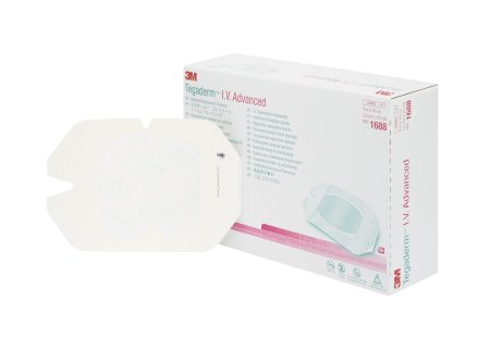 3M Tegaderm IV Advanced Securement Dressing Film 4 X 4-3/4 Inch Rectangle Sterile - 1688