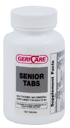 McKesson Geri-Care Multivitamin Supplement with Minerals Tablet 100 per Bottle - 531-01-GCP