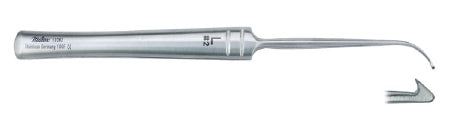 Miltex - Phlebectomy Hook Oesch 6-1/2 Inch Length German Stainless Steel NonSterile Reusable - 10382