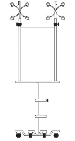 B. Braun Infusion Pump Stand 4 Device 6-Leg - N7517