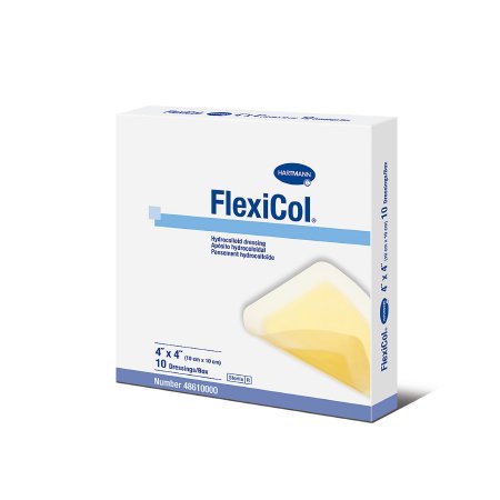 FlexiCol - Hydrocolloid Dressing 4 X 4 Inch Square Sterile - 48610000