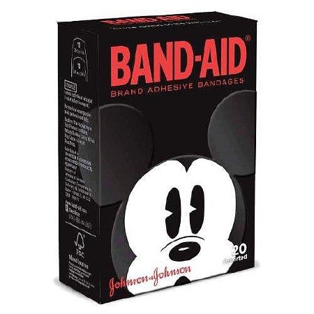 Johnson & Johnson Consumer Band-Aid Adhesive Strip Assorted Sizes Plastic Assorted Shapes Kid Design (Assorted Mickey) Sterile - 10381371058348