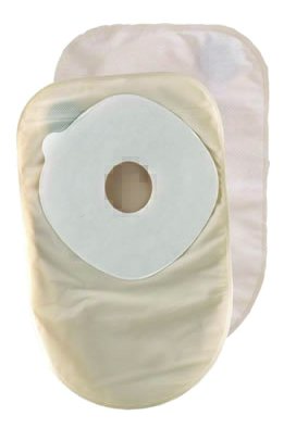 Convatec ActiveLife Ostomy Pouch One-Piece System 8 Inch Length 1-1/2 Inch Stoma Closed End Pre-Cut - 413144