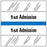 Tabbies  Admission Index Tabs & Chart Divider Sheets- 1-1/2"H x 1-1/2"W, 100 per Pack