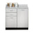 Clinton Industries CABINET, BASE 2DOOR 2DRWR 2SHELF GRY - 8036-1GR
