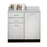 Clinton Industries - Base Cabinet Floor Standing Laminate 2 Drawers 2 Shelves Without Lock - 8036-1GR