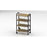First Healthcare Products Level I 639 Series Mobile Chart Rack Epoxy Coated Steel 18 X 35 X 57.25 Inch 4 Shelves Oak Woodgrain - 638030