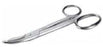 BSN Medical Bandage Scissors Bohler 9-1/2 Inch Length Stainless Steel Finger Ring Handle Angled Blunt/Blunt - 7293500