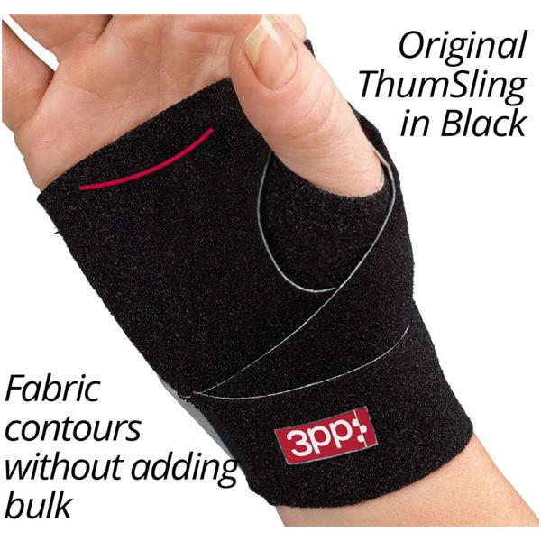 3-Point Products Splint Thumsling Hand Nylon/Lycra Black Size Small/Medium Right Each - P2006-R23BK