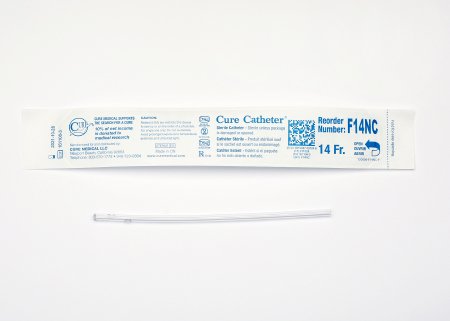 Cure Medical Cure Catheter Urethral Catheter Straight Tip 14 Fr. 6 Inch - F14