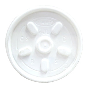 Saalfeld Redistribution Dart Lid White, Vented, Plastic - 8JL