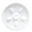 Saalfeld Redistribution Dart Lid White, Vented, Plastic - 8JL