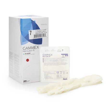 GAMMEX Non-Latex PI - Surgical Glove Size 7 Sterile Pair Polyisoprene Extended Cuff Length Smooth White Not Chemo Approved - 20685770