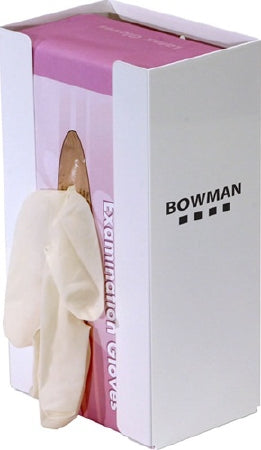 Bowman Manufacturing Bowman Glove Box Holder Horizontal or Vertical Mount 1-Box White 3-13/16 X 5-5/8 X 9-15/16 Inch Powder Coated Metal - GB-001-DISP