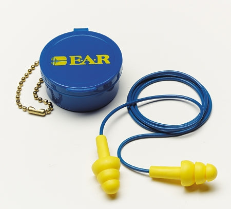 3M E-A-R UltraFit Ear Plugs Corded One Size Fits Most Yellow - 340-4002