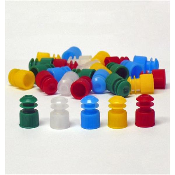 Globe Scientific Test Tube Flange Plug Cap Polyethylene Blue 12Mm 1000/Bg - 118127B