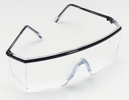 3M Nassau Plus Safety Glasses Anti-Fog Coating Clear Tint Polycarbonate Lens Black Frame Over Ear One Size Fits Most - 14300