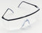3M Nassau Plus Safety Glasses Anti-Fog Coating Clear Tint Polycarbonate Lens Black Frame Over Ear One Size Fits Most - 14300