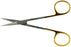 BR Surgical - Iris Scissors 4-1/2 Inch Length Surgical Grade Stainless Steel / Tungsten Carbide NonSterile Finger Ring Handle Straight Sharp Tip / Sharp Tip - BR08-34411