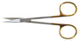 BR Surgical SuperCut - Scissors 4-1/2 Inch Length Surgical Grade Stainless Steel / Tungsten Carbide NonSterile Finger Ring Handle Sharp Tip / Sharp Tip - BR08-34511SC