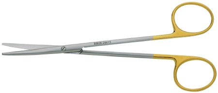 BR Surgical - Dissecting Scissors Metzenbaum 7 Inch Length Surgical Grade Stainless Steel / Tungsten Carbide NonSterile Finger Ring Handle Curved Blunt Tip / Blunt Tip - BR08-28718