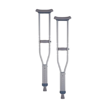 Nova Ortho-Med - Underarm Crutches Aluminum Frame Child 300 lbs. Weight Capacity Push Button Adjustment - 7202