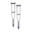 Nova Ortho-Med - Underarm Crutches Aluminum Frame Child 300 lbs. Weight Capacity Push Button Adjustment - 7202
