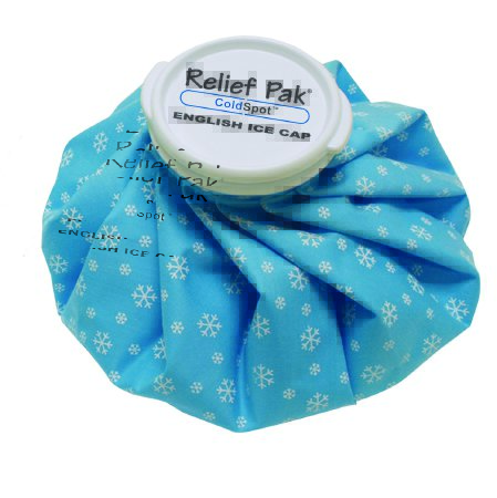 Relief Pak - English Style Ice Bag General Purpose One Size Fits Most 11 Inch Diameter Rubberized Fabric / Plastic Reusable - 11-1062
