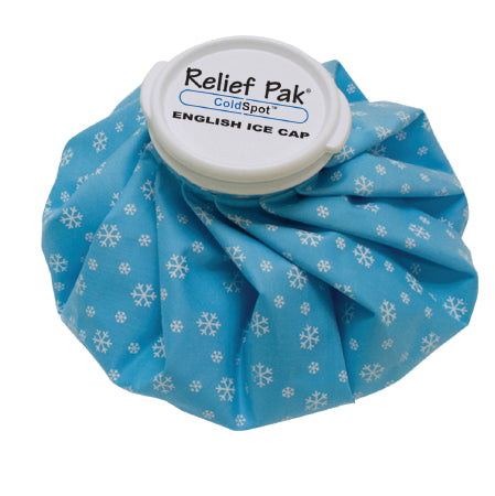 Fabrication Enterprises Relief Pak English Ice Cap Ice Bag General Purpose Circular 11 Inch Rubberized Fabric Reusable - 11-1062