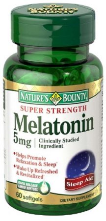US Nutrition Nature's Bounty Natural Sleep Aid 60 per Bottle Softgels 5 mg Strength - 7431215745