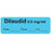 PDC - Drug Label Anesthesia Label Dilaudid 0.5 mg/mL Date_Time_Int Blue 1/2 X 1-1/2 Inch - LAN-200D05
