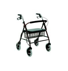 Merits Health Products Bariatric 4 Wheel Rollator Merits Blue Aluminum Frame - W467-UW1MU