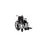 Merits Health Products Transport Wheelchair 250 Lbs. Weight Capacity Desk Length / Flip Back / Padded Arm Black Upholstery - L405AMDIMU