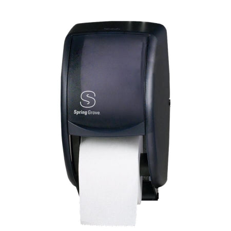 Saalfeld Redistribution Spring Grove Toilet Tissue Dispenser Translucent Black Manual 2 Rolls Wall Mount - 442785