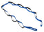 Fabrication Enterprises CanDo FabStretch Elastic Stretch Strap 63 Inch 63 X 0.25 X 2 Inch Blue / Black - 10-1385