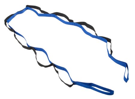 CanDo FabStretch - Elastic Stretch Strap 63 Inch 63 X 1/4 X 2 Inch Black / Blue - 10-1385