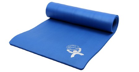 ArmaSport Premium - Exercise Mat Blue Rubberized Foam 3/5 X 24 X 56 Inch - 32-1401B