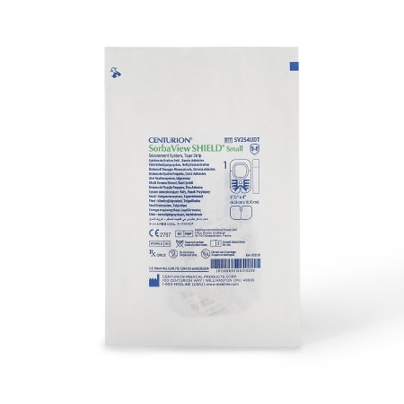 Sorbaview SHIELD - Integrated Securement Dressing Fabric / Film 2-1/2 X 4 Inch Sterile - Medline - SV254UDT
