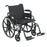 Drive Medical Viper Plus GT Lightweight Wheelchair Dual Axle Desk Length Arm Flip Back, Padded, Removable Arm Style Mag Wheel Black 22 Inch Seat Width 350 lbs. Weight Capacity - PLA422FBDAAR-SF