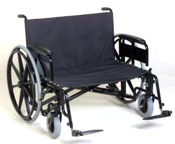 Gendron Regency XL 2000 Bariatric Reclining Wheelchair Heavy Duty Desk Length Arm Removable Arm Style Mag Wheel Black 26 Inch Seat Width 700 lbs. Weight Capacity - 6726-20-61-78-29-8