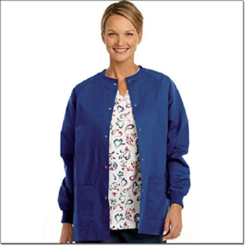 Fashion Seal Uniforms - Warm-Up Jacket Cobalt Blue Medium Hip Length Reusable - 7675-M