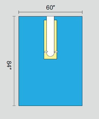 Welmed Orthopedic Drape U-Drape 60 W X 84 L Inch Sterile - 1222-1920
