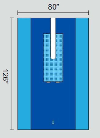 Welmed Orthopedic Drape U-Drape 80 W X 126 L Inch Sterile - 1222-1925
