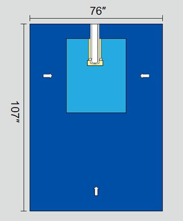 Welmed Surgical Drape Split Drape 76 W X 107 L Inch Sterile - 1222-1940