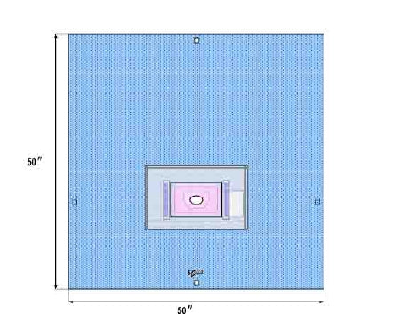 Welmed EENT Drape Opthalmic Drape with Pouch 50 W X 50 L Inch Sterile - 1222-9502