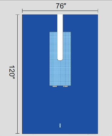 Welmed Surgical Drape Fenestrated Drape 30 W X 30 L Inch Sterile - 1222-172